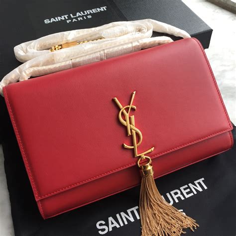 ysl dark red purse|ysl coin purse.